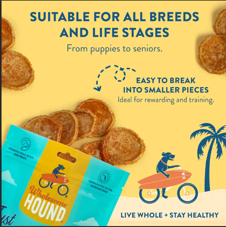 Wholesome Hound Just Chicken Chips 8oz