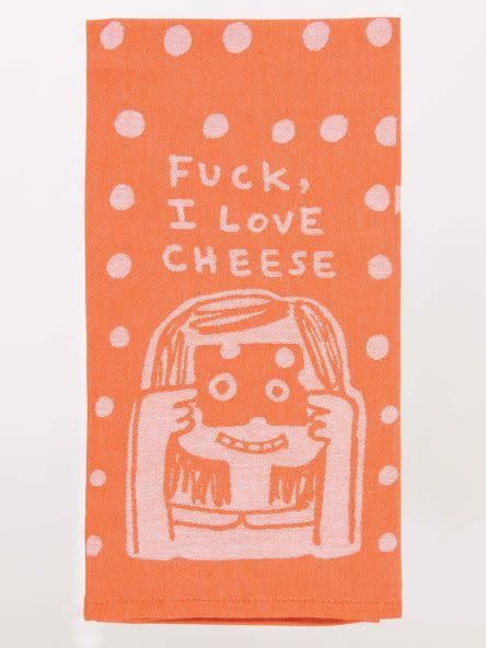 Blue Q F*ck, I Love Cheese Dish Towel