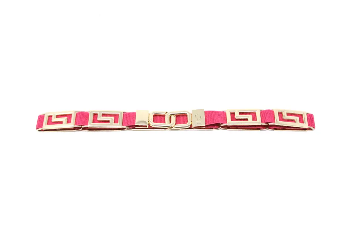 German Fuentes One Size Stretch Belt w/ Gold