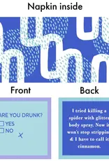 Drinks On Me Best Freinds Double Sided Napkin