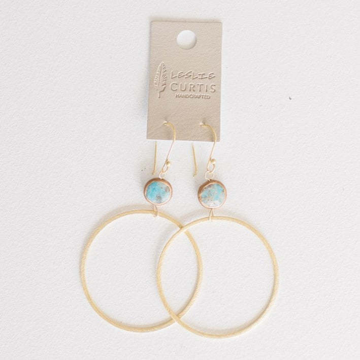 Leslie Curtis Harper Turquoise Bead Earring