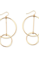 Leslie Curtis Heather Double Ring Earrings