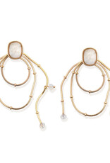 Leslie Curtis Delaney Drop Chain Hoops