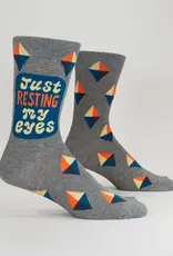 Blue Q Just Resting My Eyes Men's Socks