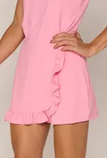 G Lifestyle Ruffle Wrap Skort Melon