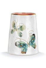 Demdaco Butterfly Picked With Love Vase