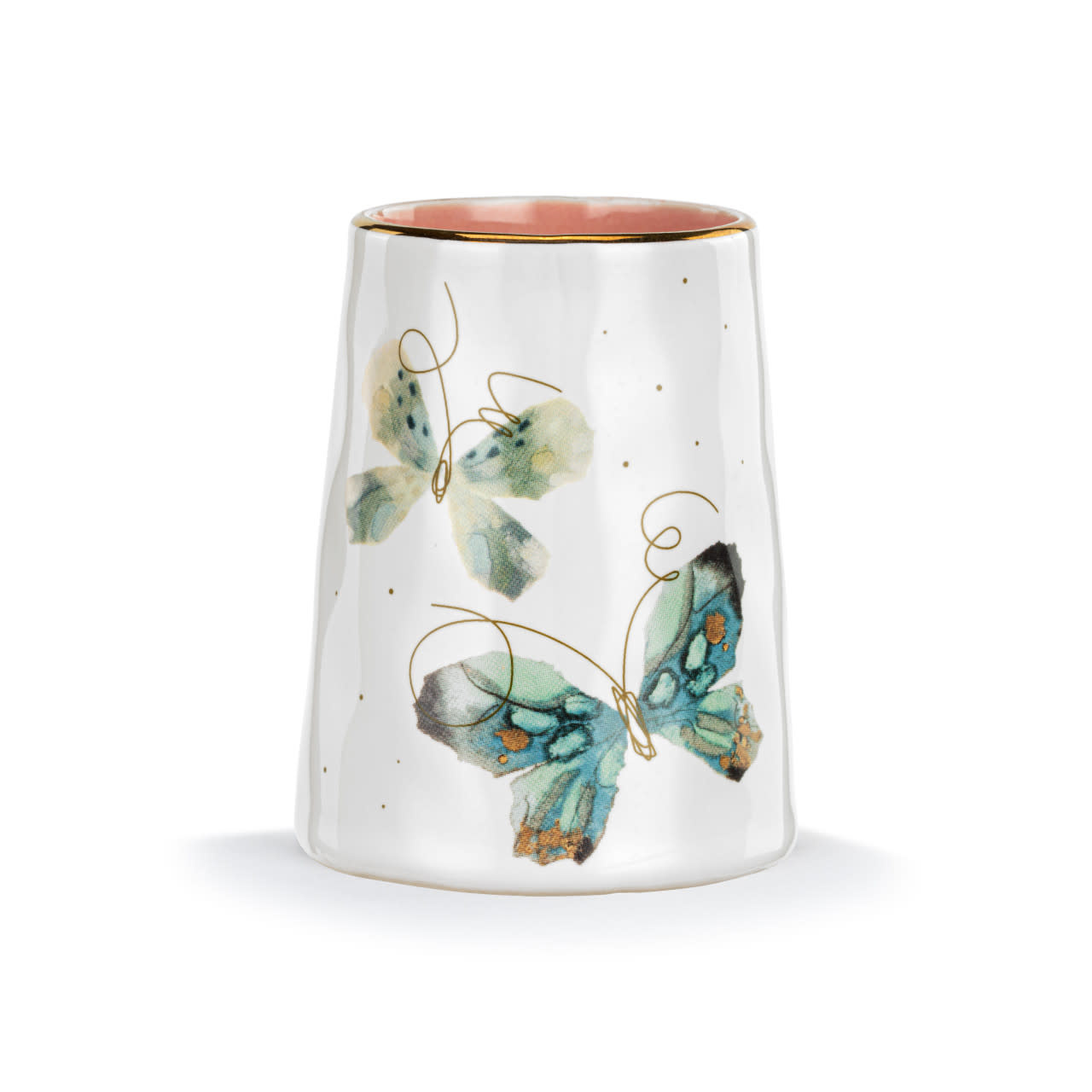 Demdaco Butterfly Picked With Love Vase