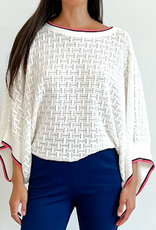 Trina Turk Horizon Pullover White Multi