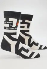 Blue Q I Know A Shortcut Mens Socks