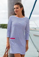 Cabana Life Heritage Navy Stripe Shift Dress