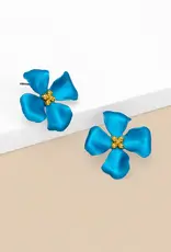 Zenzii Elara Metallic Flower Earring