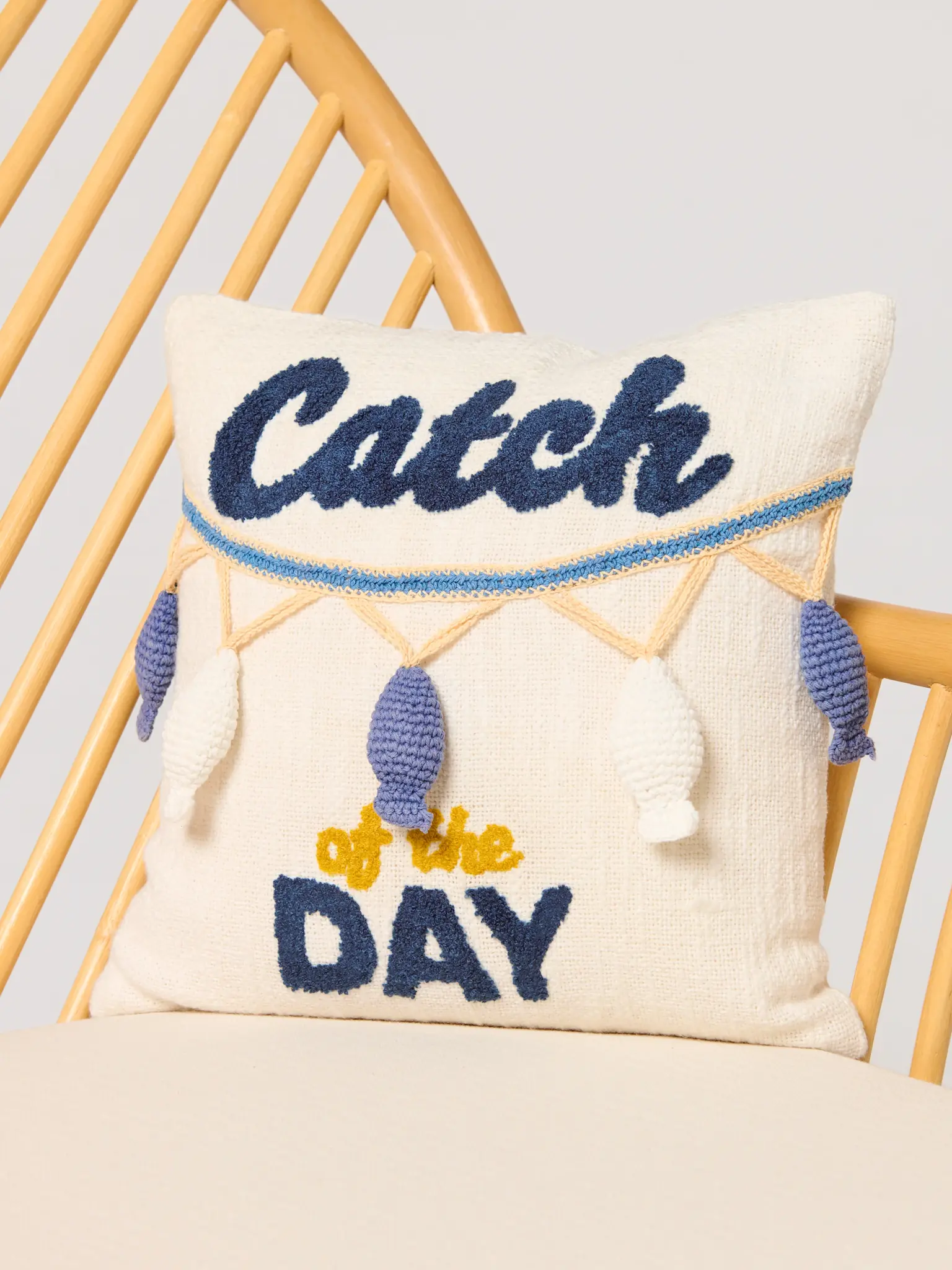 Shiraleah Catch of the Day Pillow