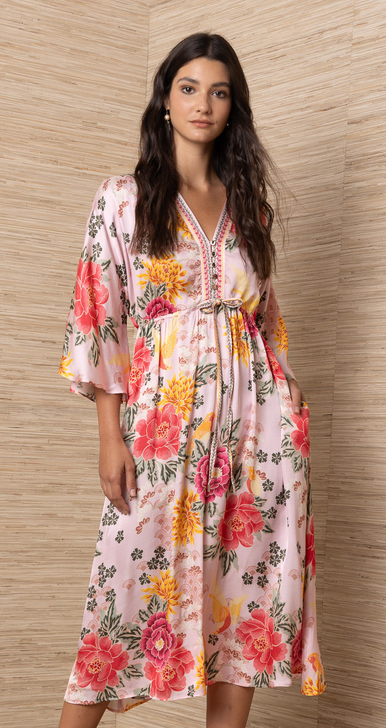 Hale Bob Aoife Dress Pink