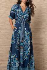 Hale Bob Sage Maxi Dress Navy