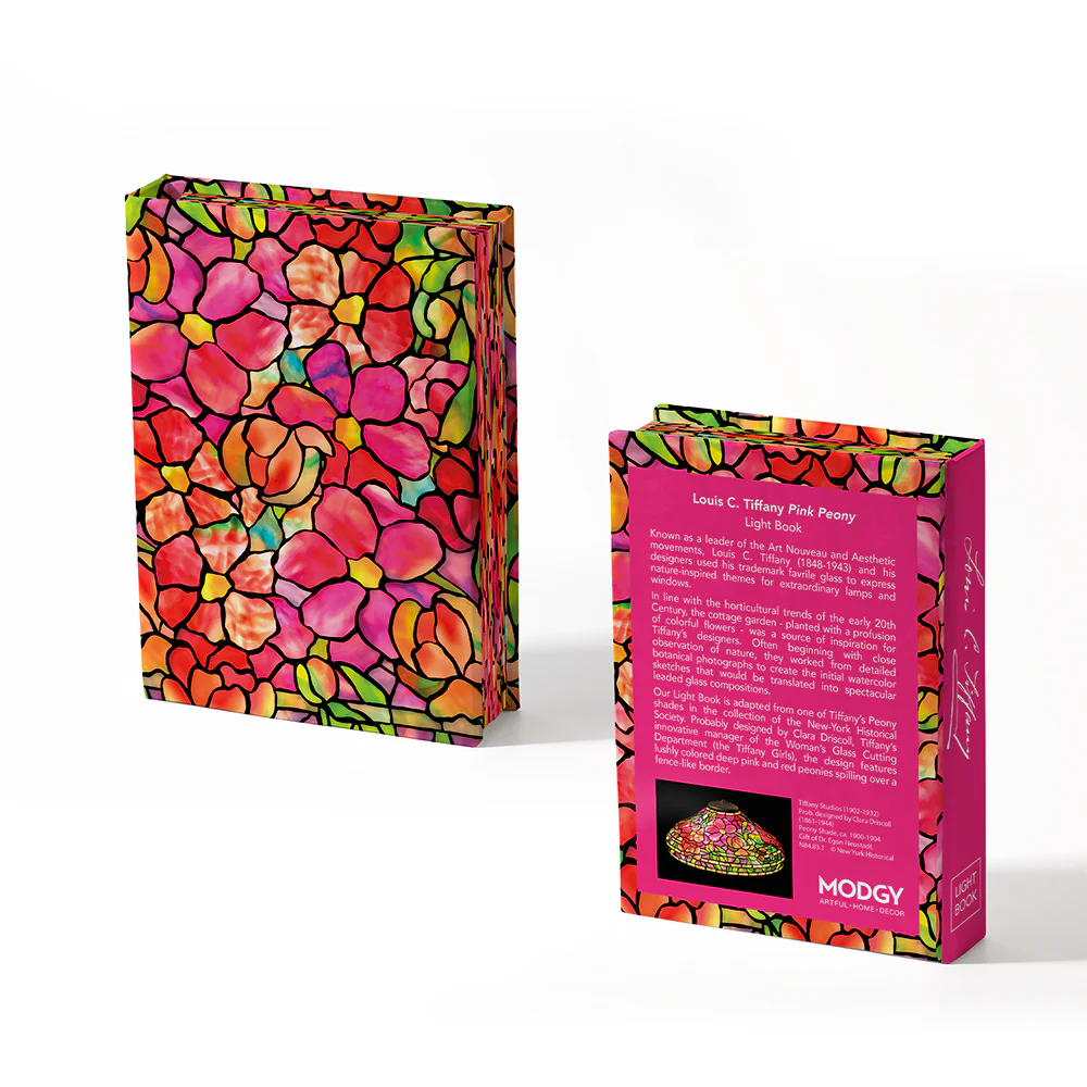 Modgy Louis C Tiffany Peony Light Book