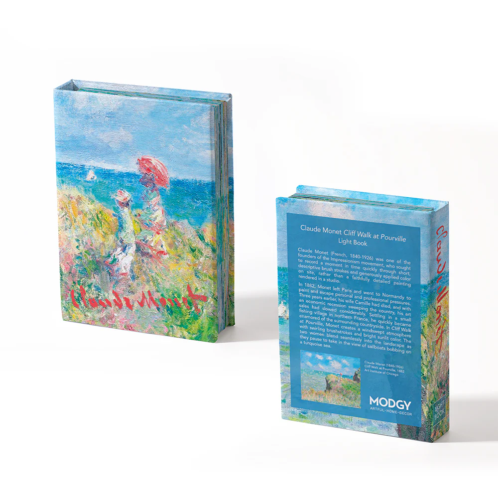 Modgy Claude Monet Cliff Walk Light Book