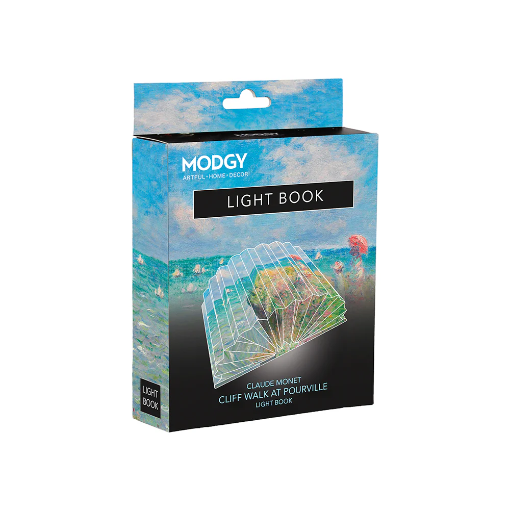 Modgy Claude Monet Cliff Walk Light Book