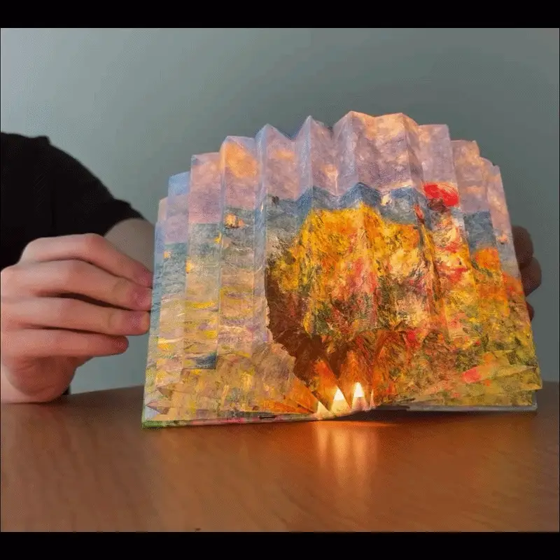 Modgy Claude Monet Cliff Walk Light Book