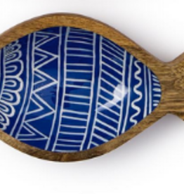 Two's Company Hand-Crafted Fish Tray Small