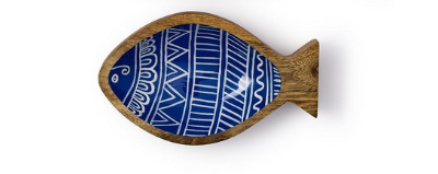 Two's Company Hand-Crafted Fish Tray Small