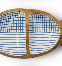 Two's Company Hand-Crafted Fish Tray Medium