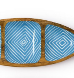 Two's Company Hand-Crafted Fish Tray Large