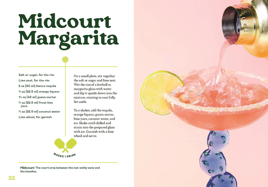 Hachette Dinks and Drinks A Pickleball Cocktail Book