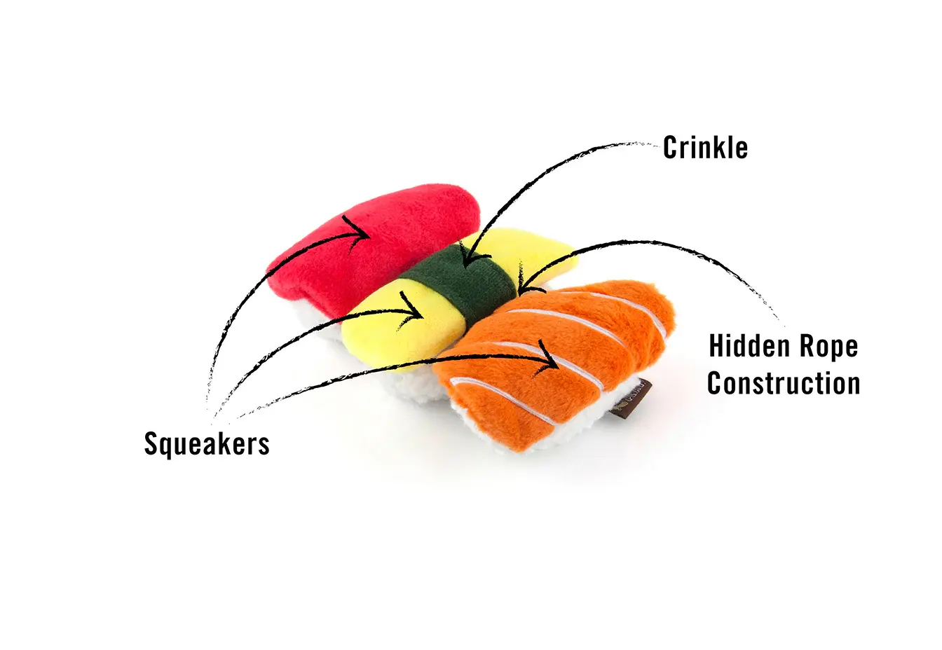 P.L.A.Y. Spot's Sushi Dog Toy