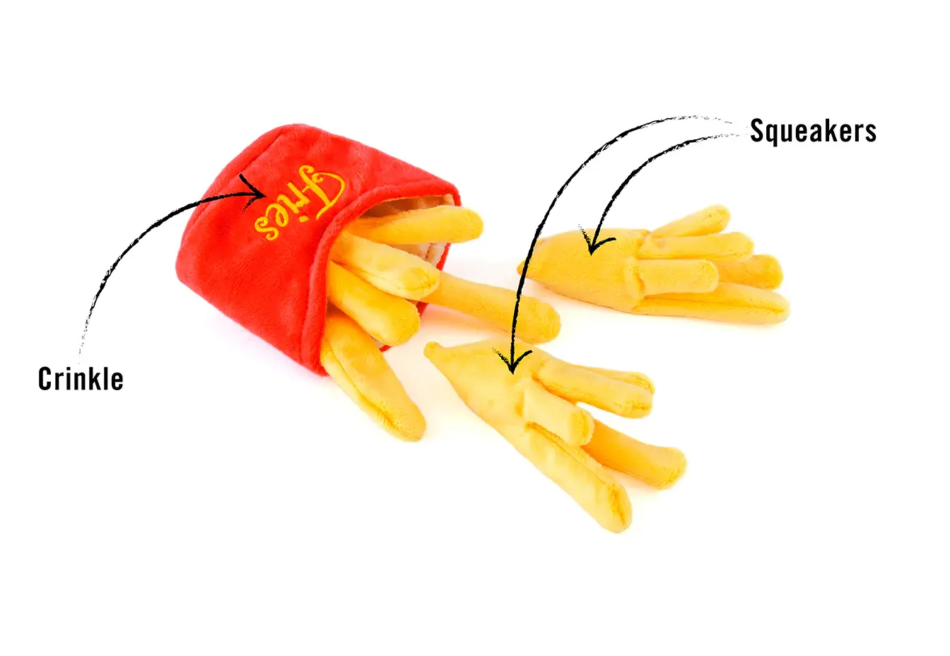 P.L.A.Y. Frenchie Fries Dog Toy