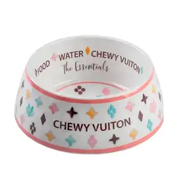 Haute Diggity Chewy Vuiton Bowl Medium