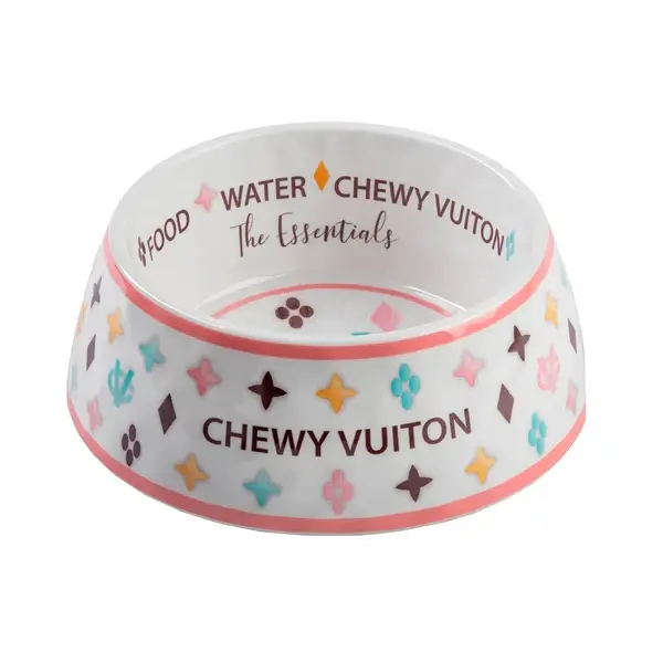 Haute Diggity Chewy Vuiton Bowl Medium