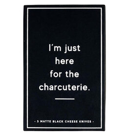Santa Barbara Design Matte Black Cheese Knives - Set of 3