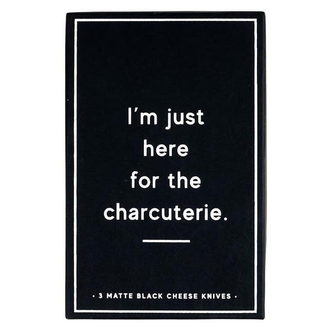 Santa Barbara Design Matte Black Cheese Knives - Set of 3