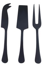 Santa Barbara Design Matte Black Cheese Knives - Set of 3
