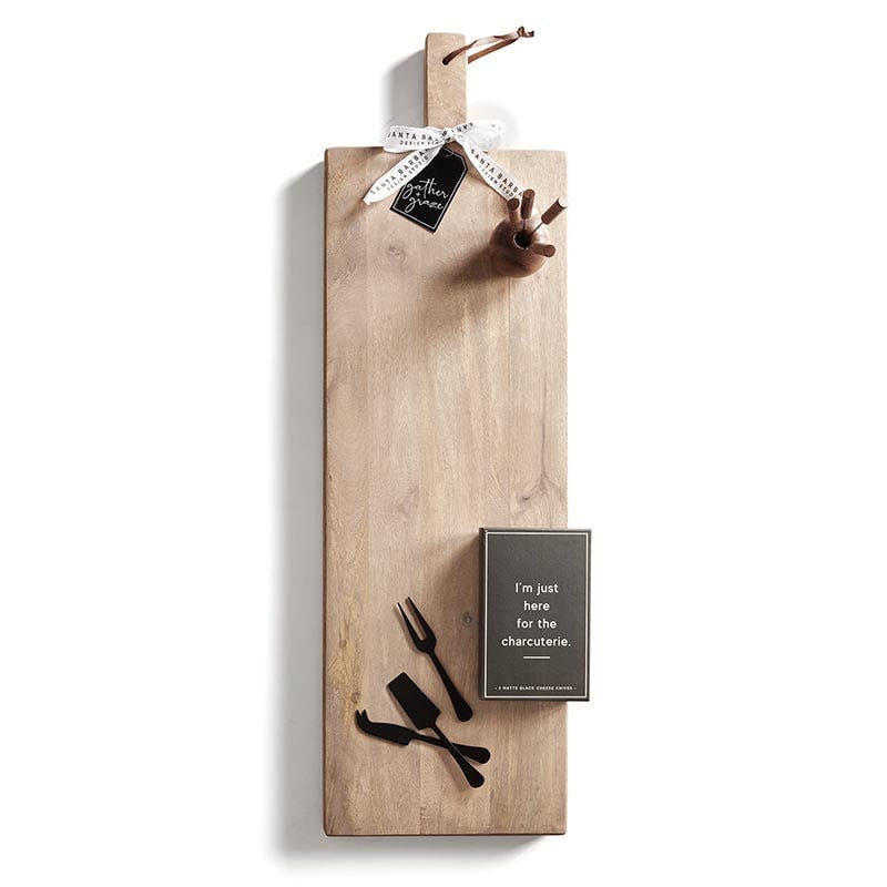 Santa Barbara Design Matte Black Cheese Knives - Set of 3