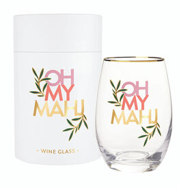 Santa Barbara Design Stemless Wine Glass - Oh My Mahj