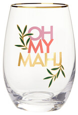 Santa Barbara Design Stemless Wine Glass - Oh My Mahj