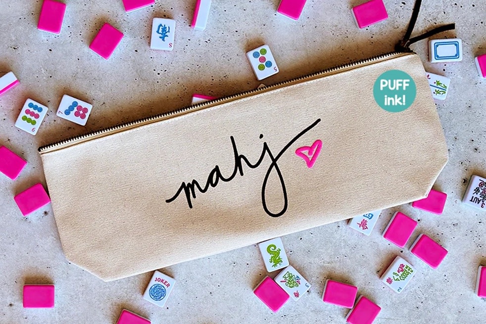 Ellembee Heart Mahjong Tile Bag