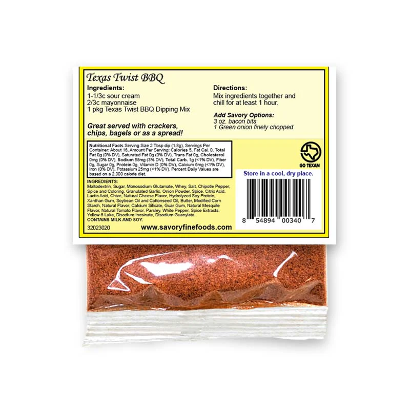 Savory Gourmet Cracker Seasoning Sweet Bar-B-Q