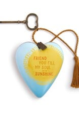 Demdaco Friend Fill My Soul with Sunshine Art Heart