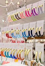 Accessory Jane Lacquered Hoop Earring