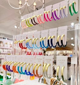 Accessory Jane Lacquered Hoop Earring
