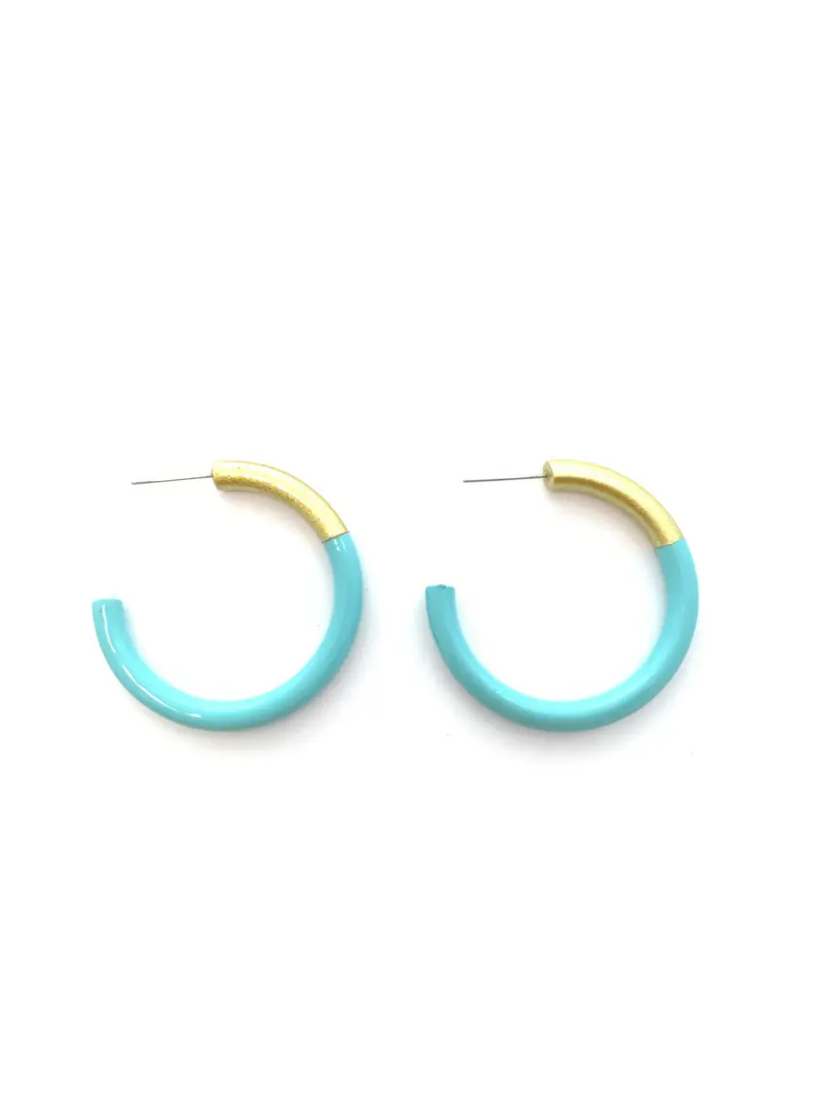 Accessory Jane Lacquered Hoop Earring