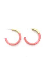 Accessory Jane Lacquered Hoop Earring