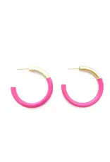 Accessory Jane Lacquered Hoop Earring