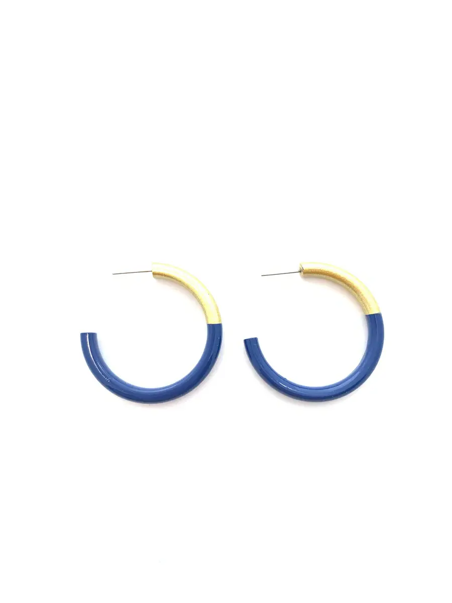 Accessory Jane Lacquered Hoop Earring
