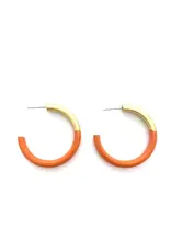 Accessory Jane Lacquered Hoop Earring