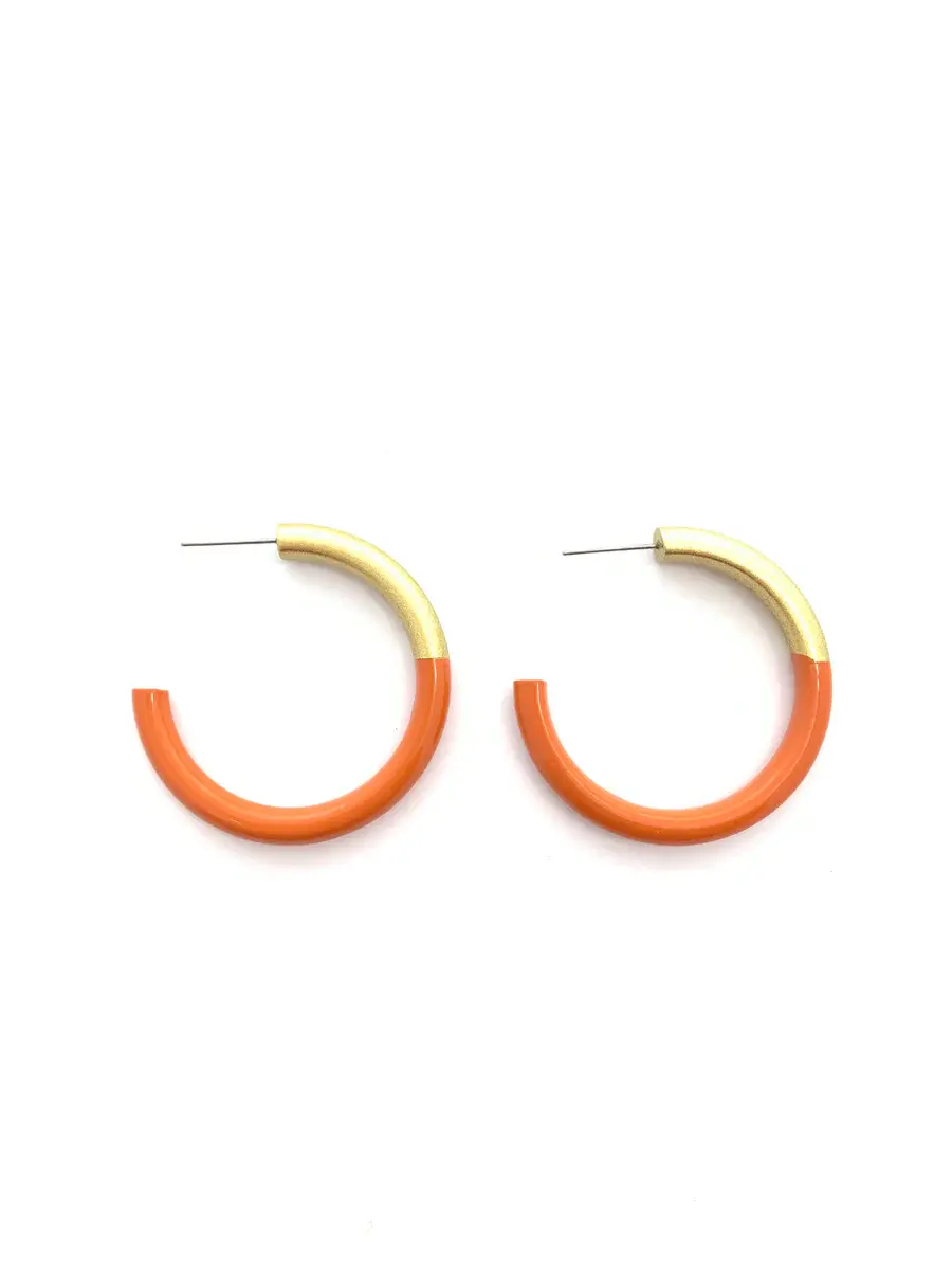 Accessory Jane Lacquered Hoop Earring