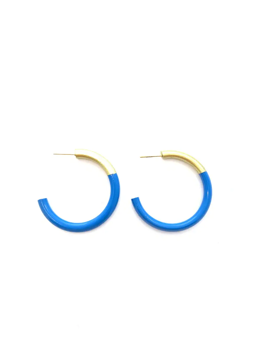 Accessory Jane Lacquered Hoop Earring