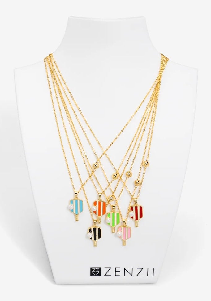 Zenzii Pickleball Charm Necklace
